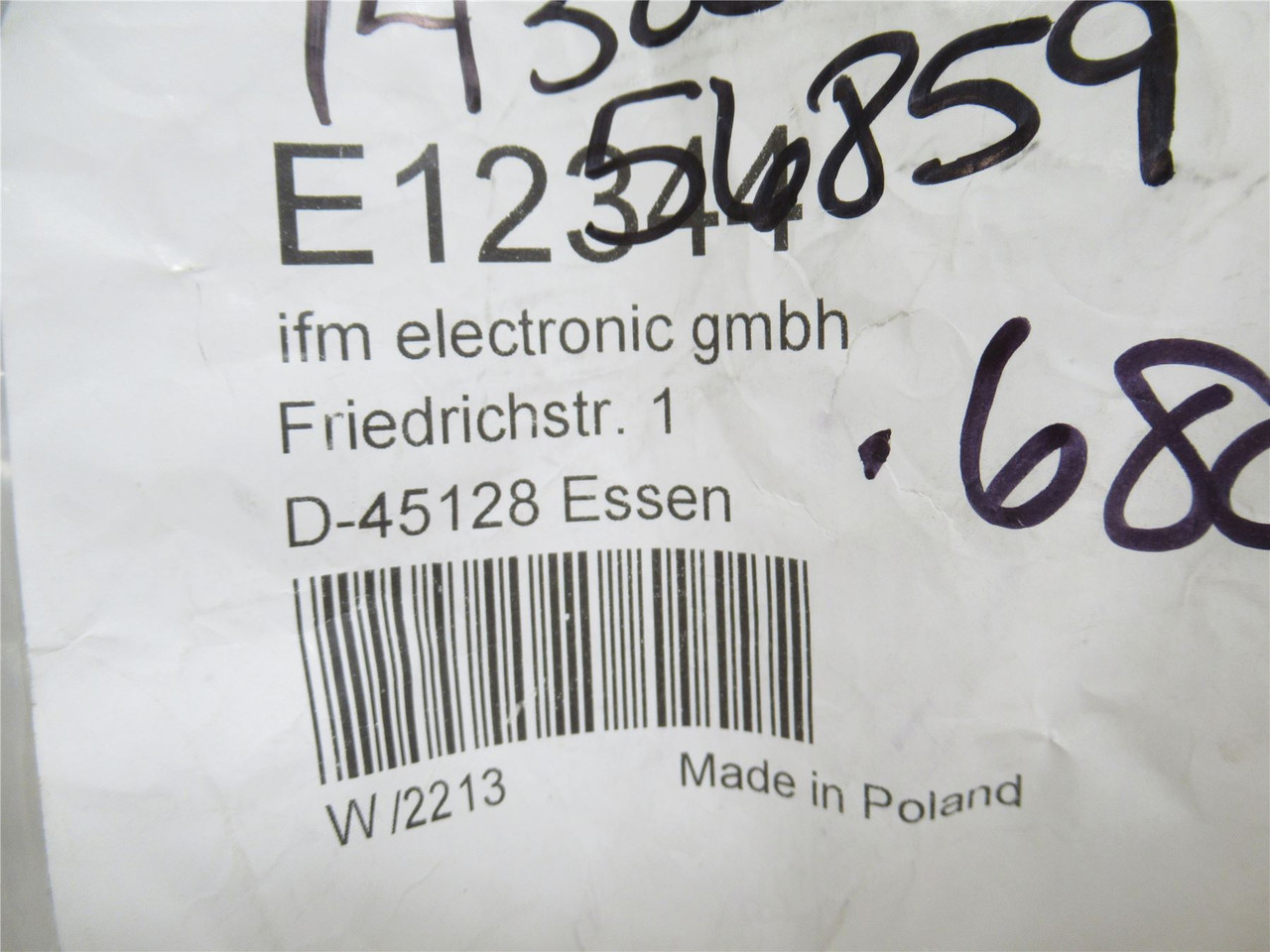 ifm E172949; Female Cordset; 25m Long; M12 Connector; 8 wire