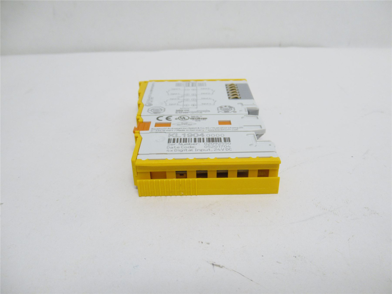 Beckhoff KL1904; Input Terminal; 24VDC; 4-Channel