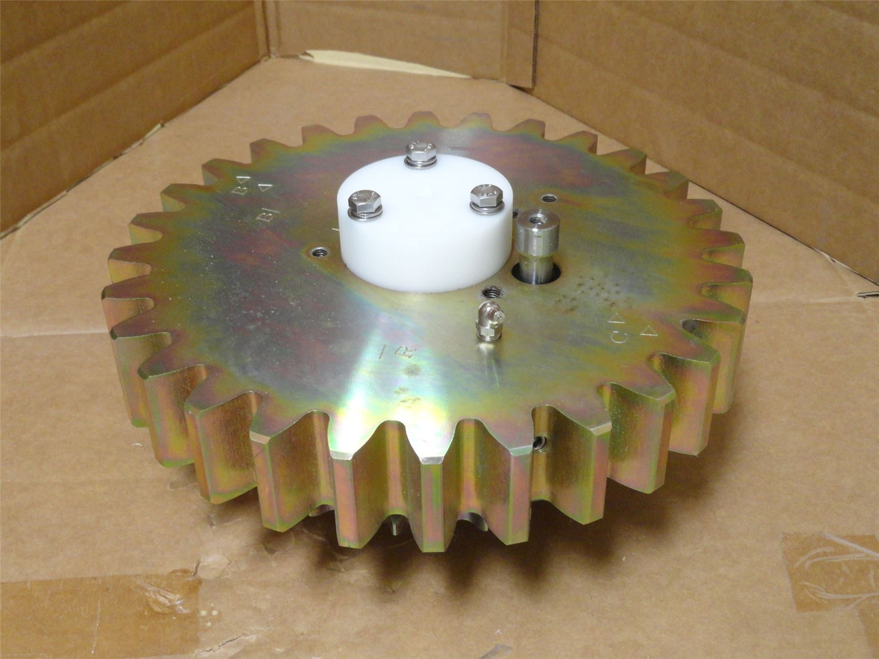 Multivac ZFUR004979; Gear + Sprocket Assembly 014891