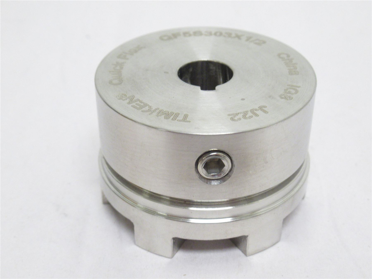 Timken QF5S303X1/2; Jaw Coupler Hub; SS; 1/2"ID x 2" hub OD