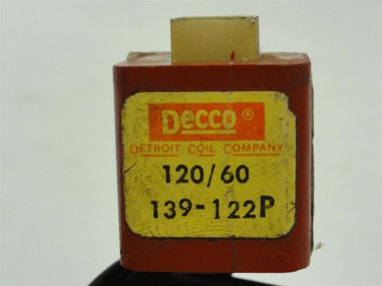 DECCO 139-122P; Solenoid Coil; 120V@60Hz; 48" Wire
