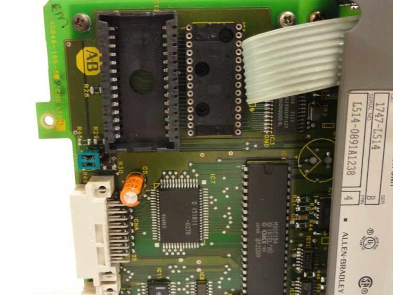 Allen-Bradley 1747-L514; Processor Unit; Missing Chips See Desc