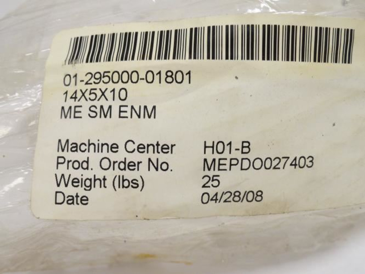 FPEC 01-295000-01801; Machine Drum Element 14"OD x 10"ID x 5" W