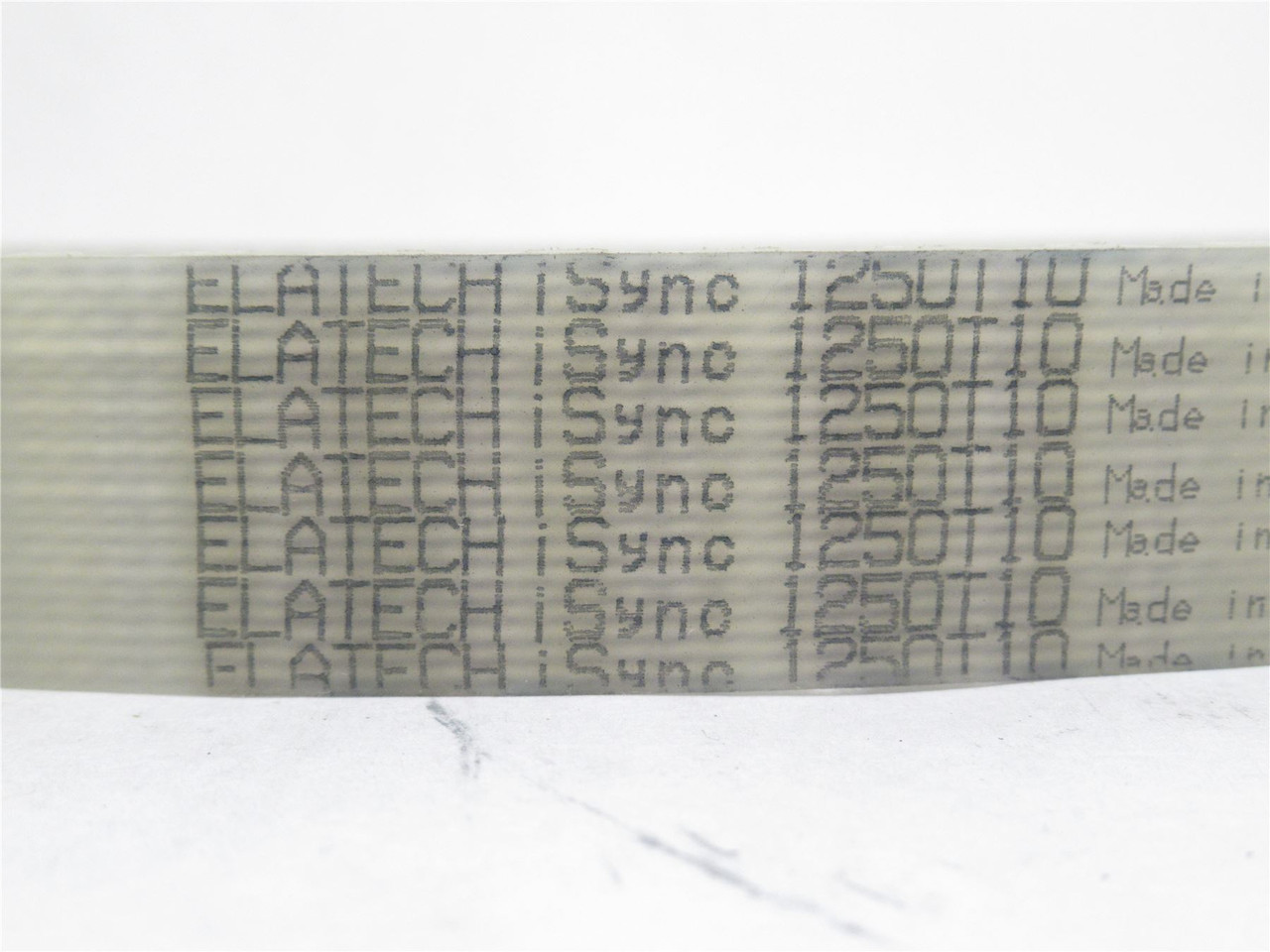 ELATECH Sync T10-1250-25; Timing Belt 1250mm Long x 25mm Wide ELATECH Sync T10-1250-25; Timing Belt 1250mm Long x 25mm Wide