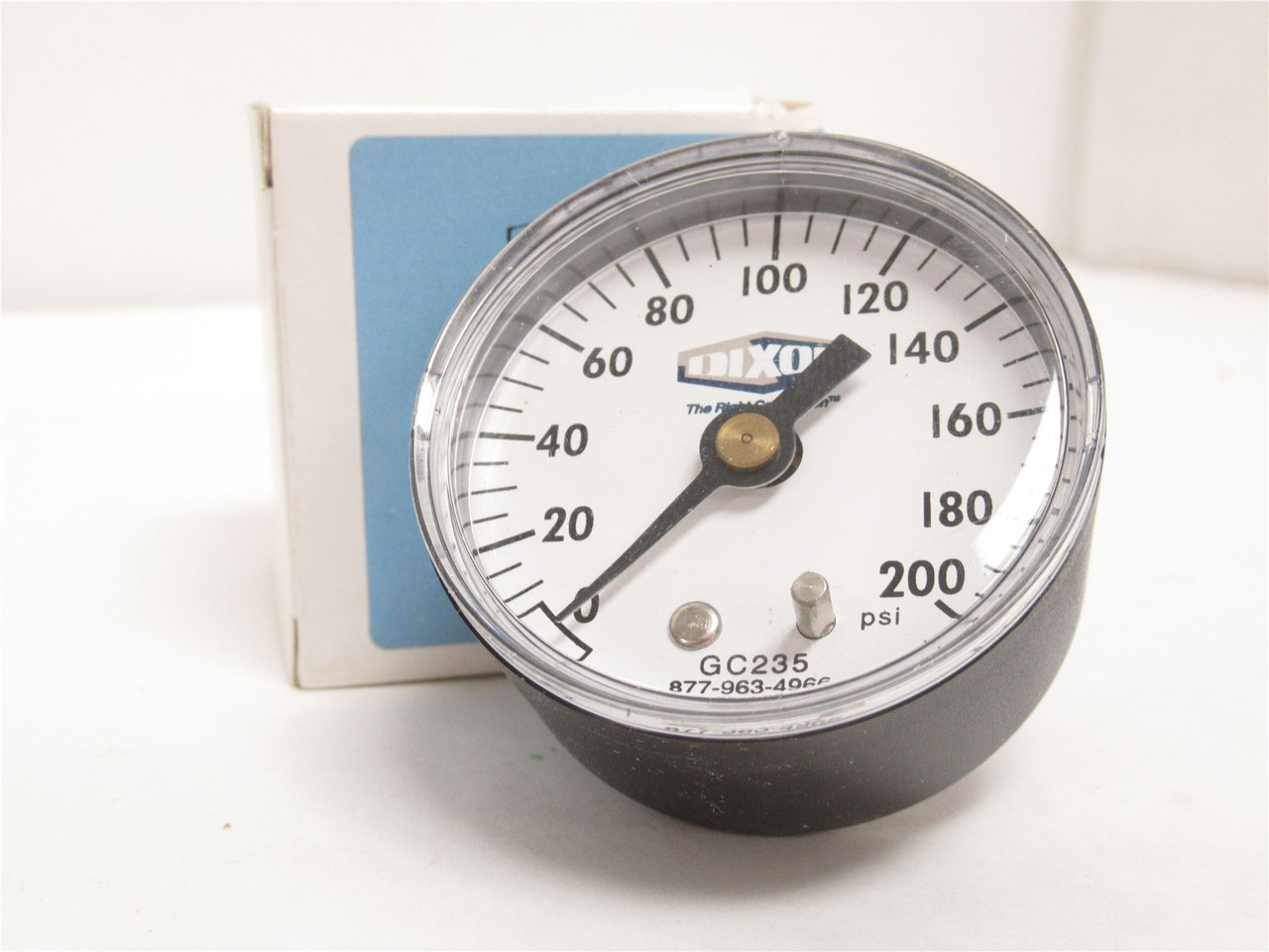 Dixon GC235; Dry Pressure gauge; 0-200Psi; 2" Face