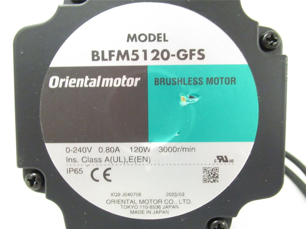Oriental Motor BLF5120C-50; DC Motor Control System; 1/6HP
