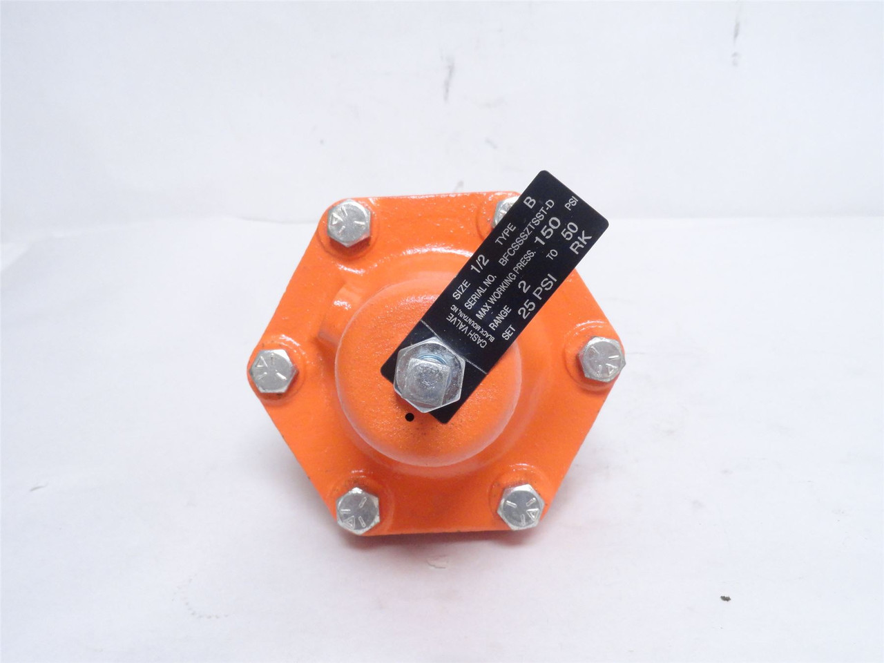 Cash-Valve 152A; Steam Regulator; 1/2NPT; 25PSI BFCSSSZTSST-D