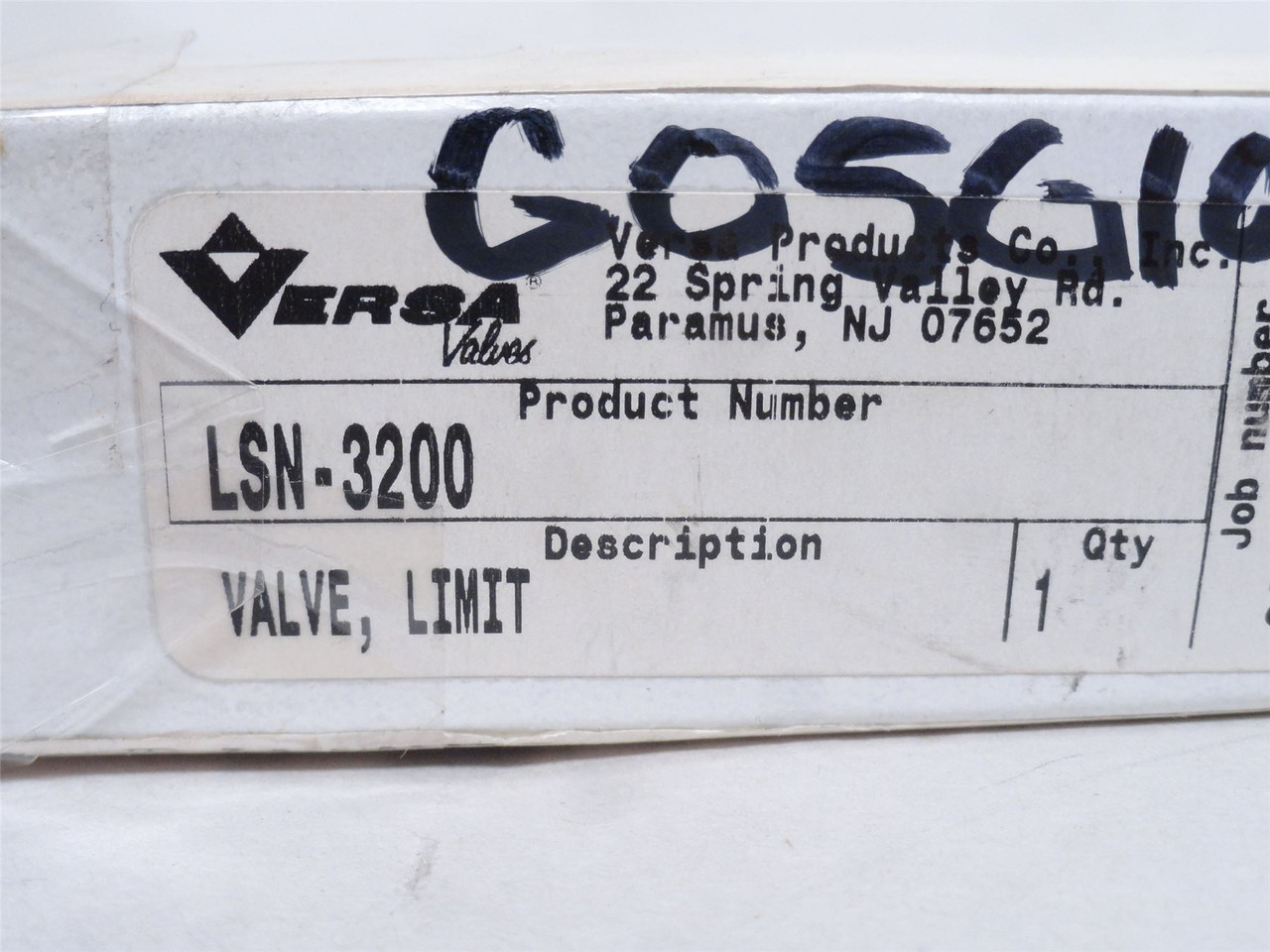 Versa Valves LSN-3200; Directional Air Valve; 1/8NPT