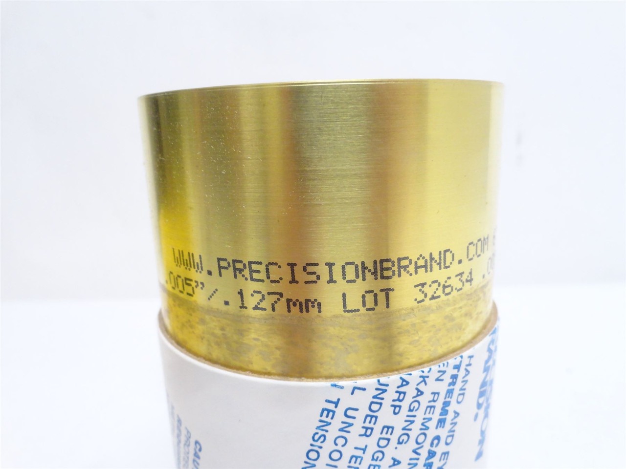 Precision 17305; Brass Shim Stock .005"/ .127mm 6"W x 100"L