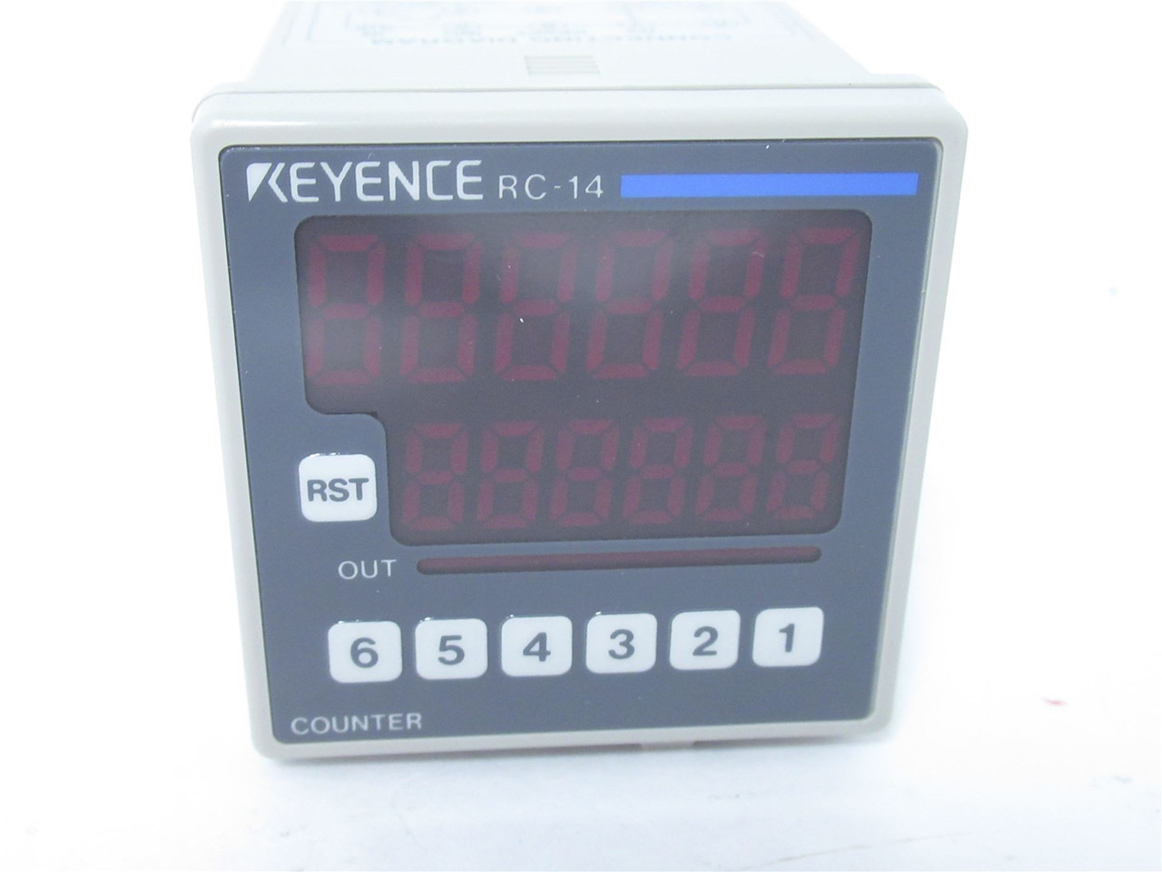 KEYENCE RC-14; Electric Preset Counter; 12-24VDC; 100mA