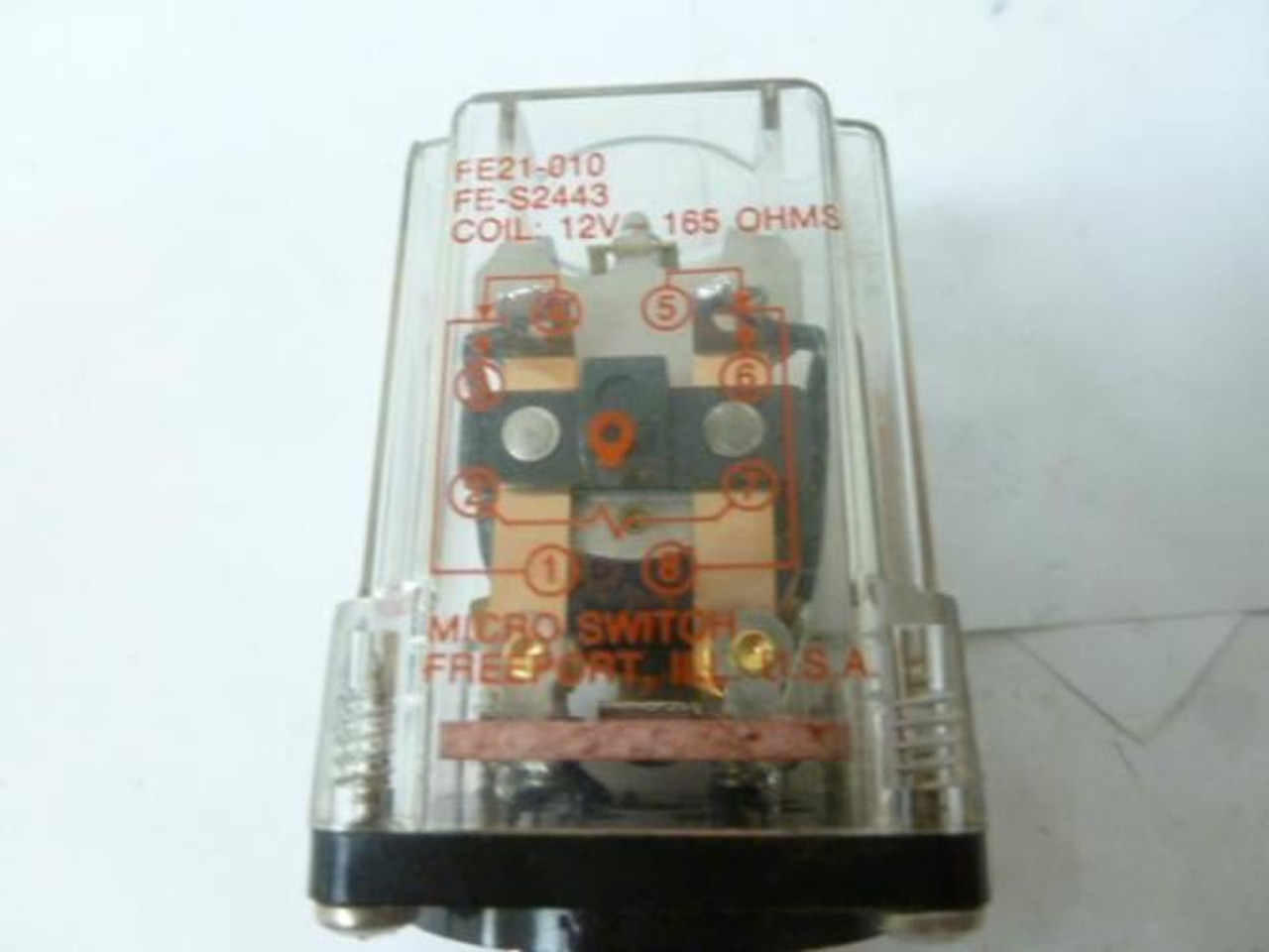 Microswitch FE21-010; Relay; 12V Coil; 165 Ohms