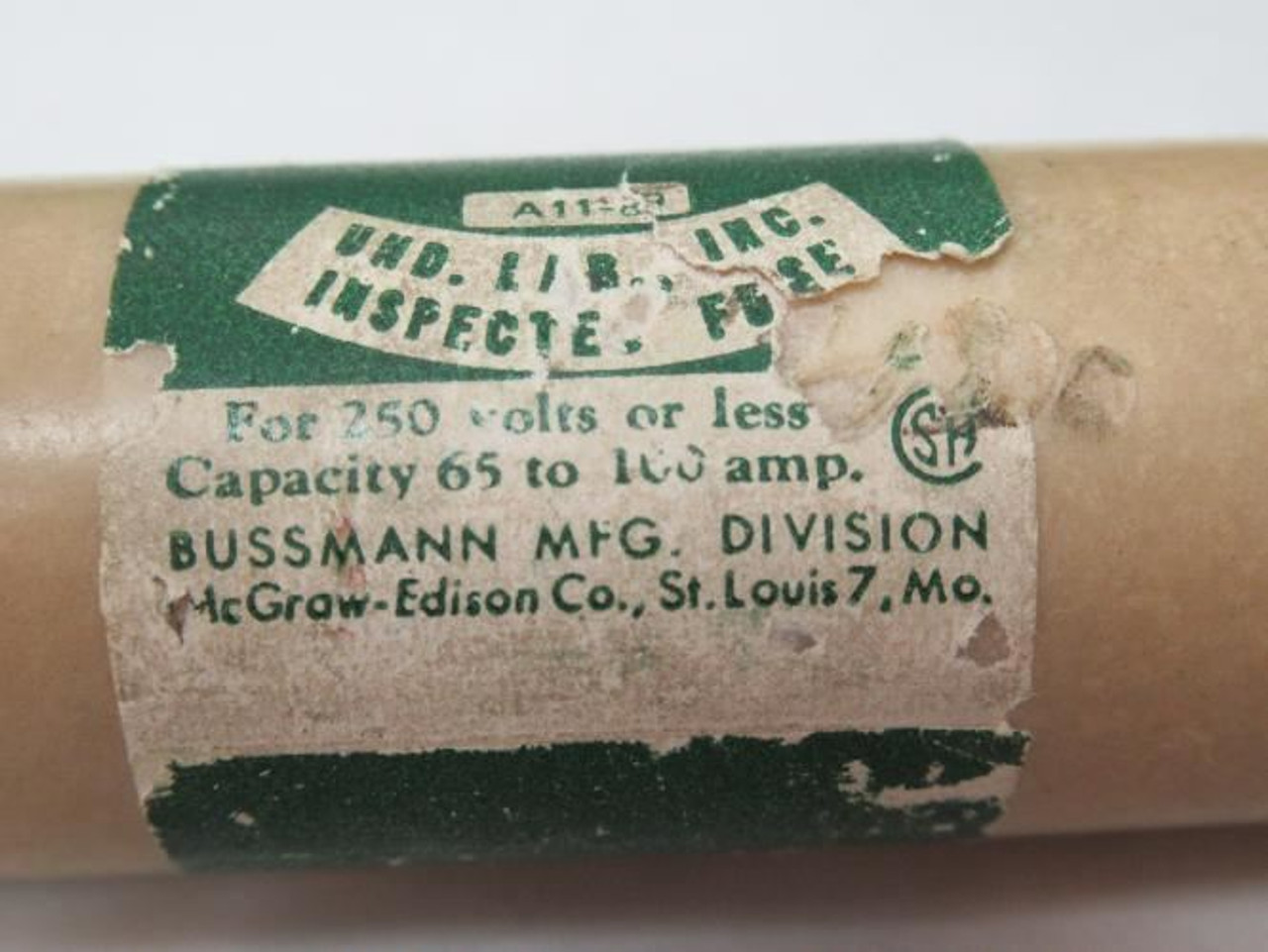 Bussmann REN-100; Fuse; 100A; 250V