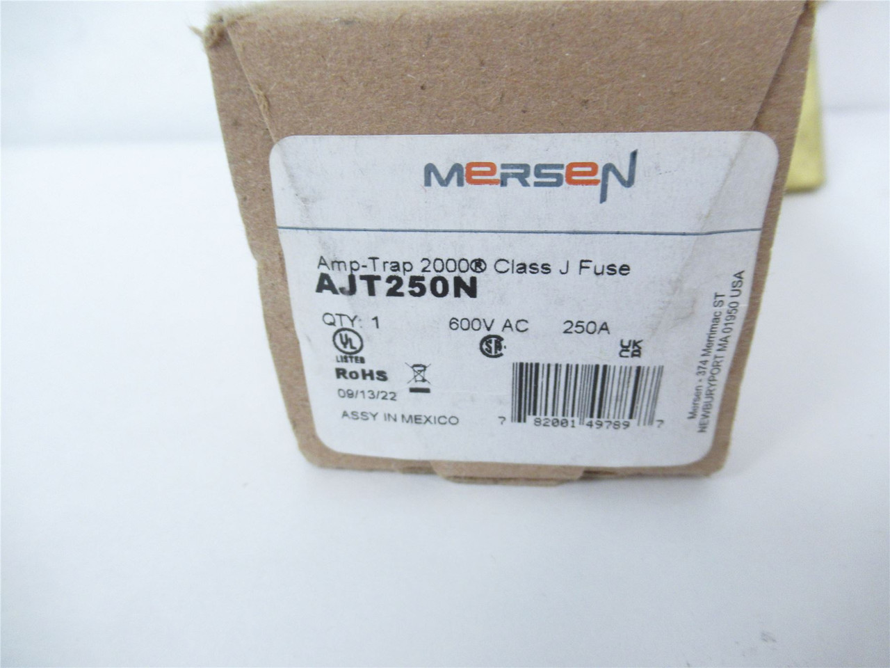 Mersen AJT250N; Amp-Trap Fuse 250A 600VAC 500VDC