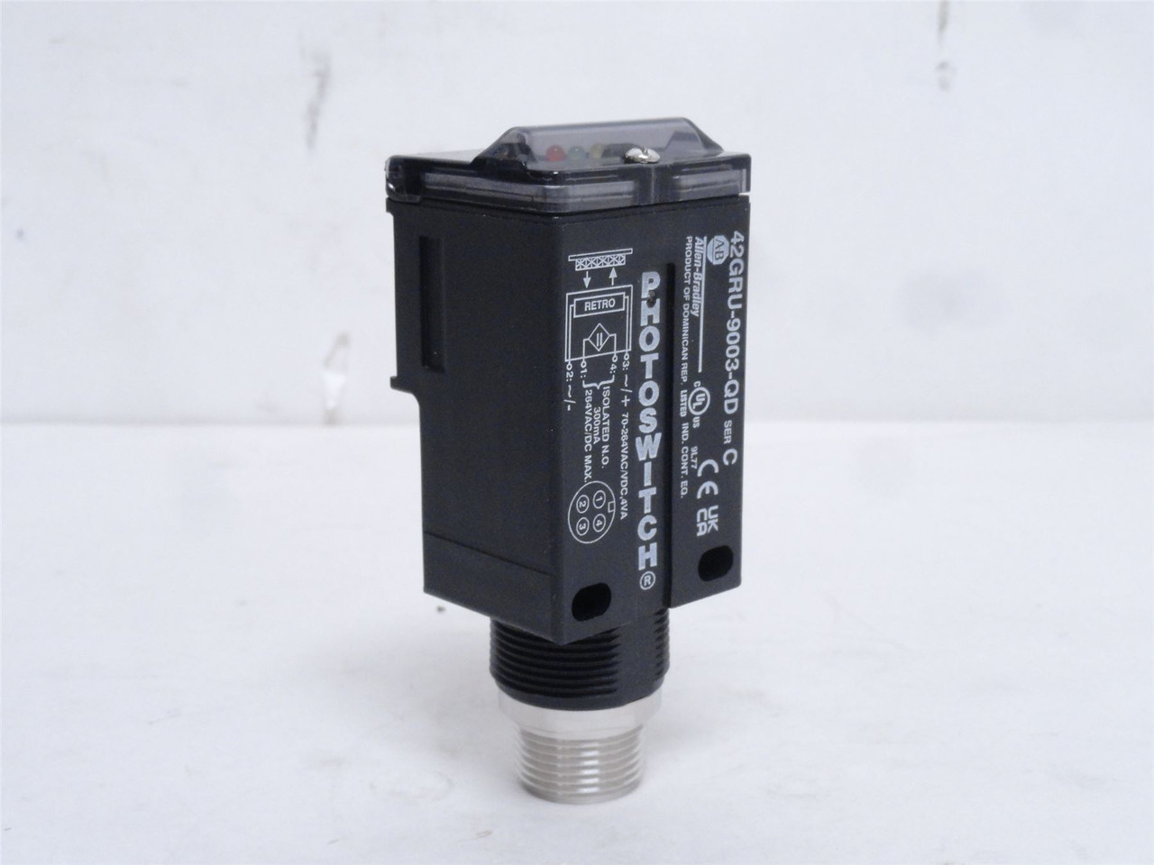 Allen-Bradley 42GRU-9003-QD; Photo Sensor; 70-264VAC/DC; 4VA
