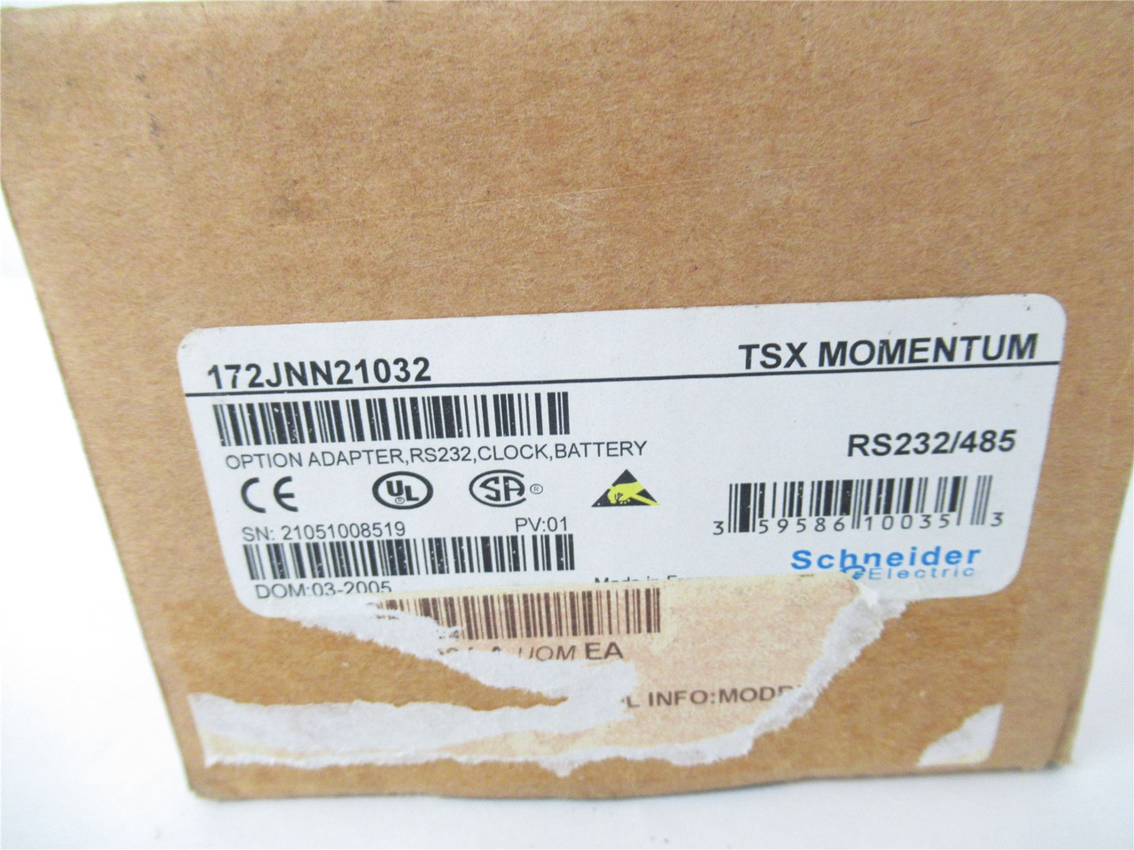 Schneider 172JNN21032; Module Option Adapter TSX Momentum