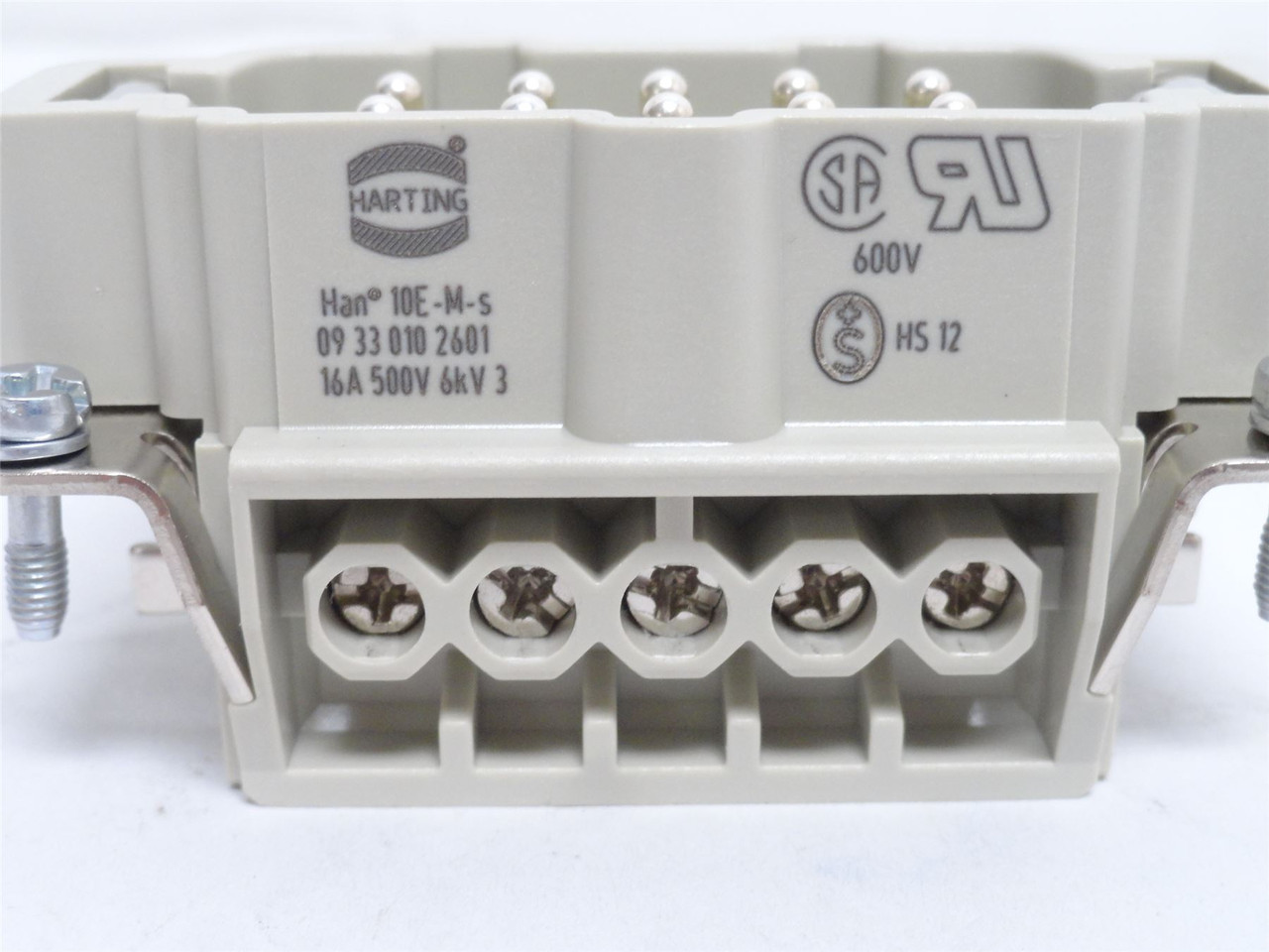 Harting 09330102601_; Plug Insert 09330102601 16A; 600VAC