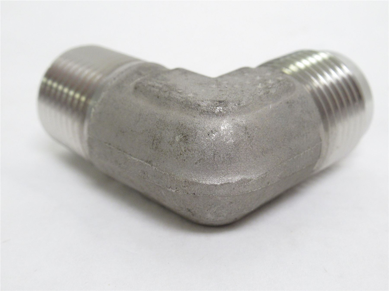 Parker 10 CTX-SS; Hydraulic 90 Deg Elbow SS; 5/8 JIC x 1/2 NPT Parker 10 CTX-SS; Hydraulic 90 Deg Elbow SS; 5/8 JIC x 1/2 NPT