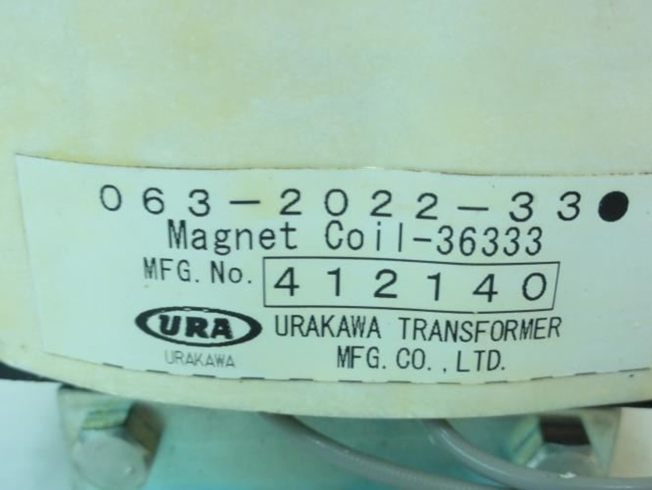 Urakawa Transformer 412140; Magnetic Coil
