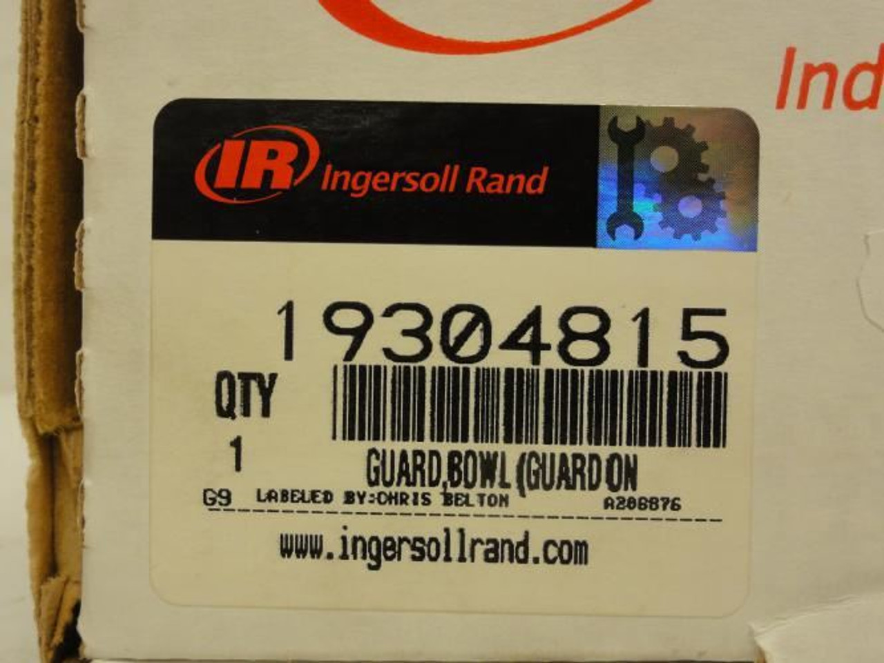 Ingersoll-Rand 19304815; Metal Air Filter Bowl Guard; 2-3/4" OD Ingersoll-Rand 19304815; Metal Air Filter Bowl Guard; 2-3/4" OD