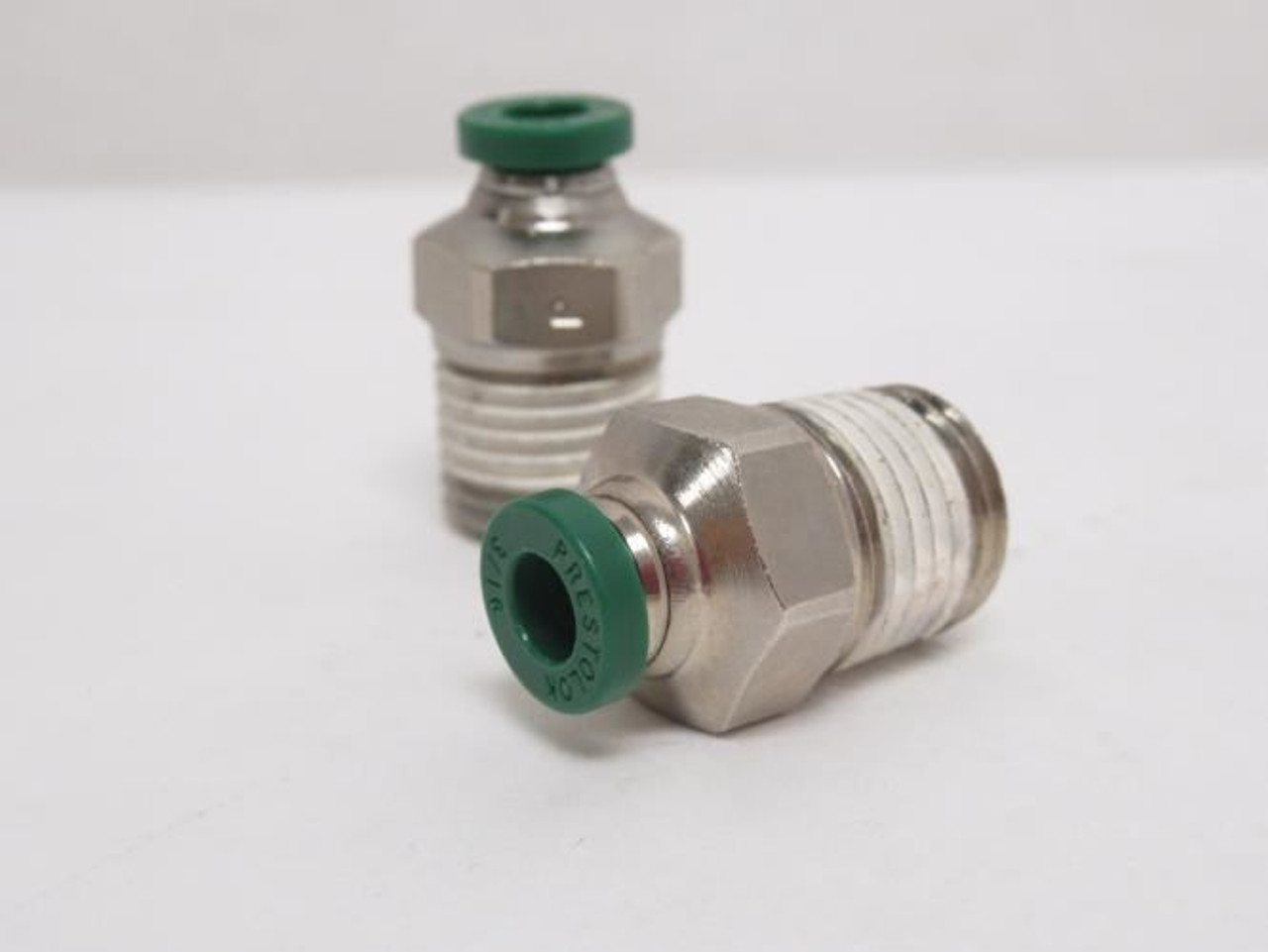 Parker W68PLP-3-4; Lot-2 Male Connectors; 3/16"PTC x 1/4NPT