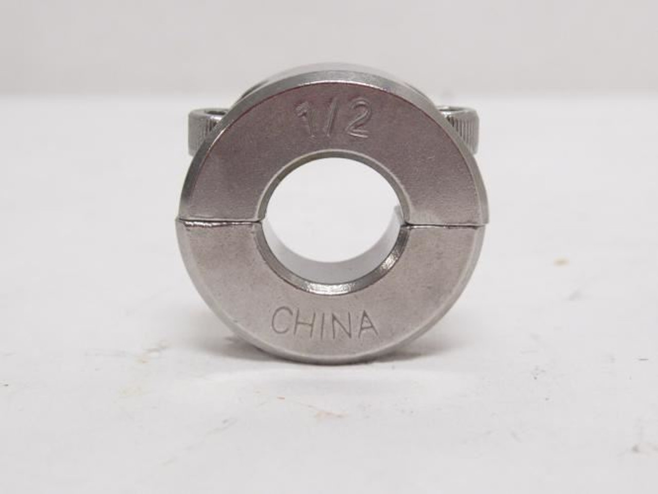 MFG- 1L717; Shaft Clamp Collar; SS; 1/2"ID x 1-1/8"OD; 2-Piece