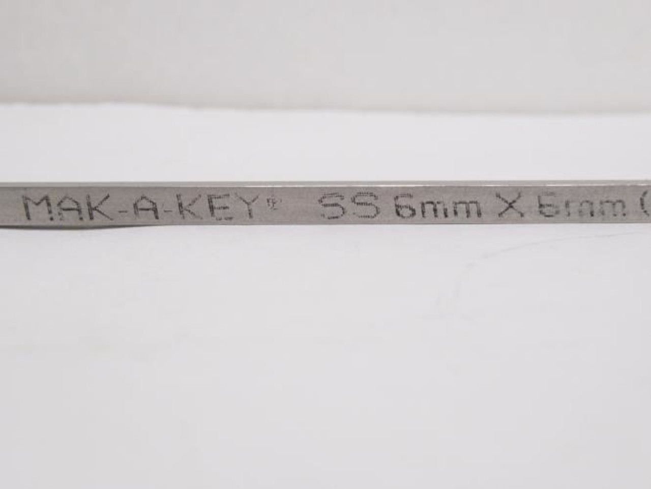 Industry-Std 5VY18; Key Stock; SS; 6mm W x 6mm H x 12" L