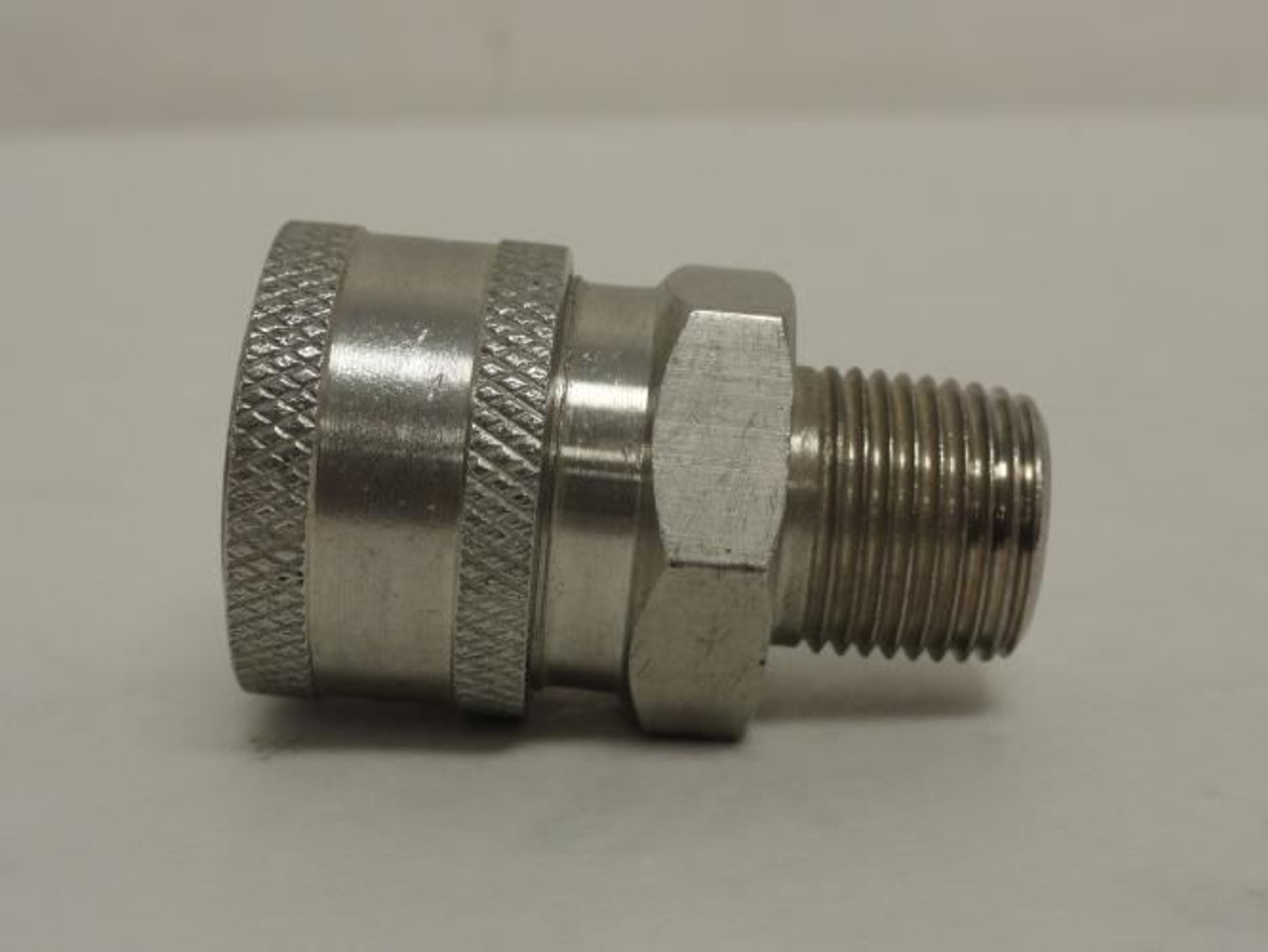 MFG- SST-3M; Hydraulic Coupler Body; SS-303; Size: 3/8" MNPT MFG- SST-3M; Hydraulic Coupler Body; SS-303; Size: 3/8" MNPT