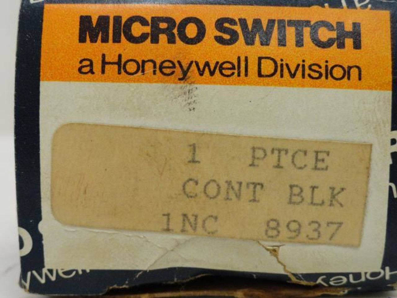 Microswitch PTCE; Contact Block; 1-NC; 600VAC/125VDC