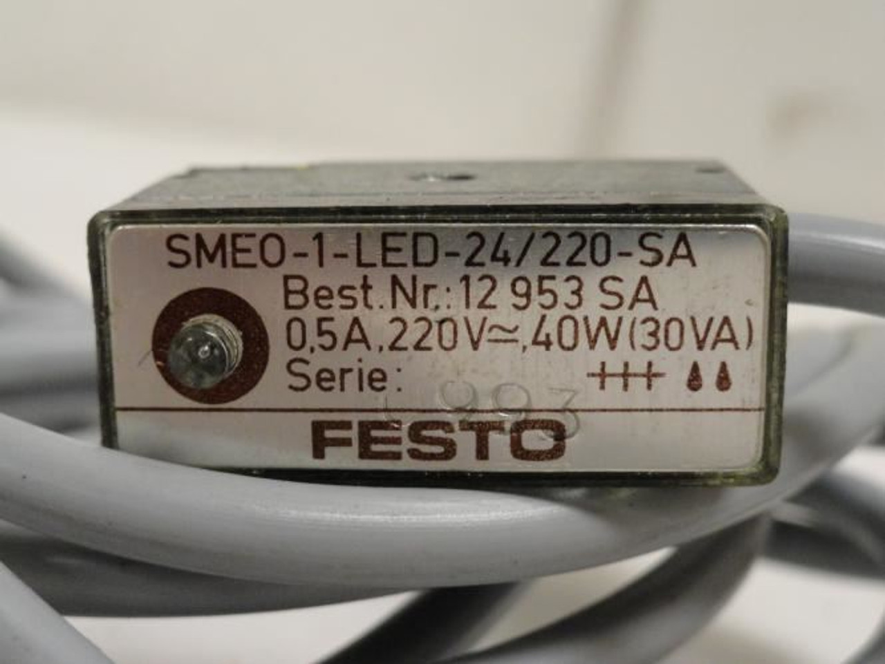 Festo SMEO-1-LED-24/220-SA; Proximity Sensor; 220VAC; 1/2A