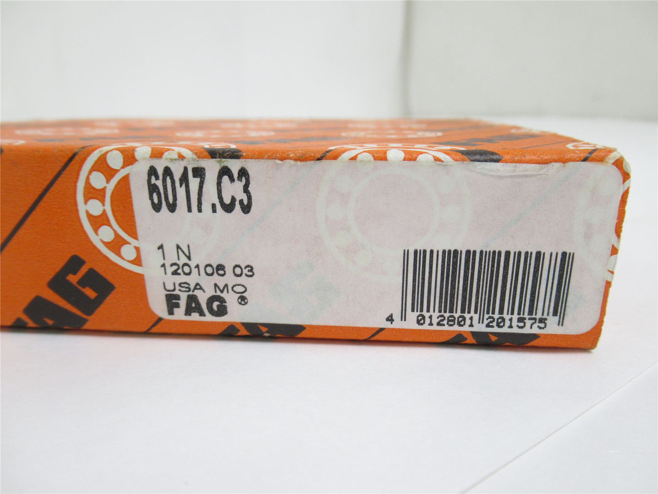 FAG 6017.C3; Ball Bearing; 85mmID x 130mmOD x 22 Width