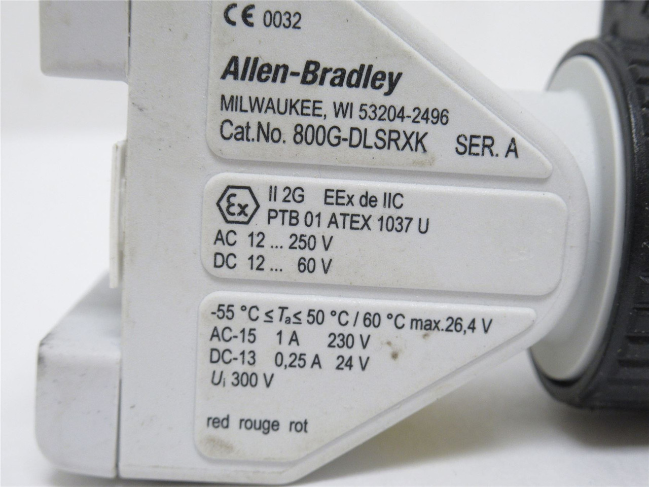 Allen-Bradley 800G-DLSRXK; LED Power Module w/ Contact Block Allen-Bradley 800G-DLSRXK; LED Power Module w/ Contact Block