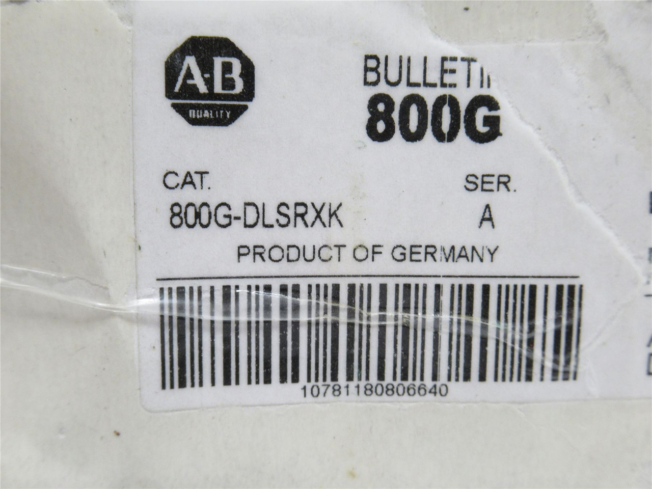 Allen-Bradley 800G-DLSRXK; LED Power Module w/ Contact Block Allen-Bradley 800G-DLSRXK; LED Power Module w/ Contact Block