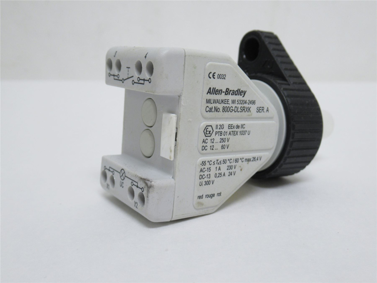 Allen-Bradley 800G-DLSRXK; LED Power Module w/ Contact Block Allen-Bradley 800G-DLSRXK; LED Power Module w/ Contact Block