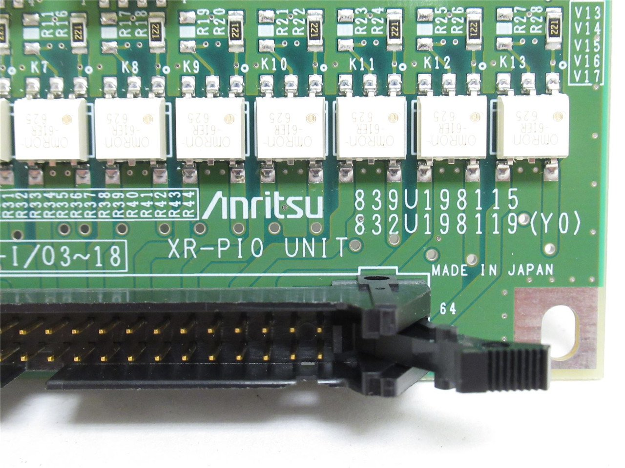 Inritsu XR-P10; XRPIO PCB Board Assembly #839U198115