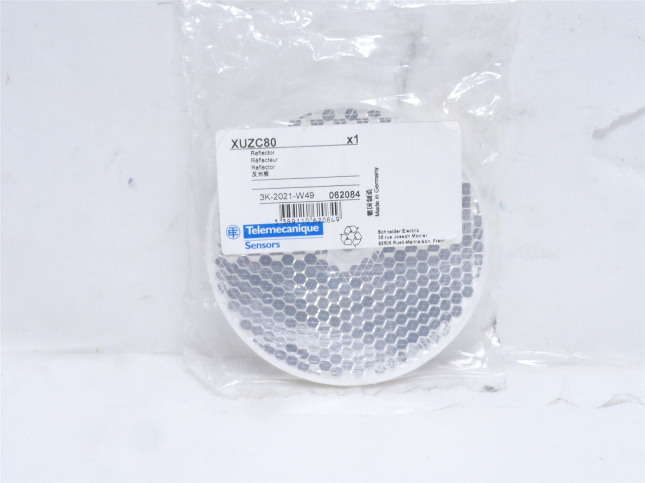 Telemecanique XUZC80; Corner Cube Reflector 80mm Diameter