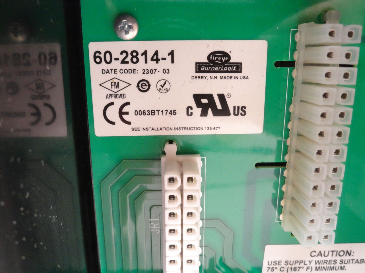 Fireye 60-2814-1; Open Wiring Base with Terminal Block