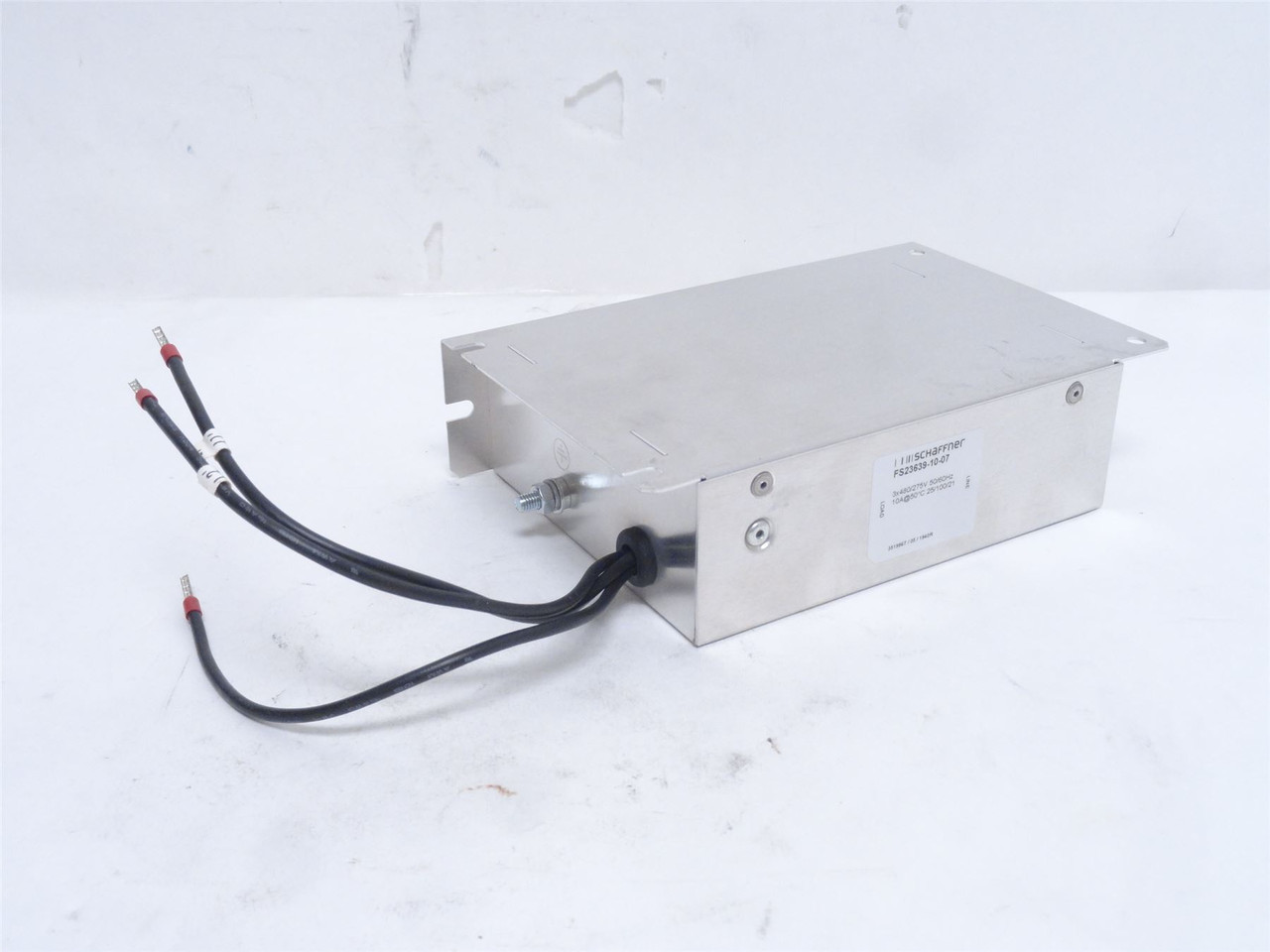 Schaffner FS23639-10-07; EMC Line Filter 10 Amps; 480VAC; 3Ph