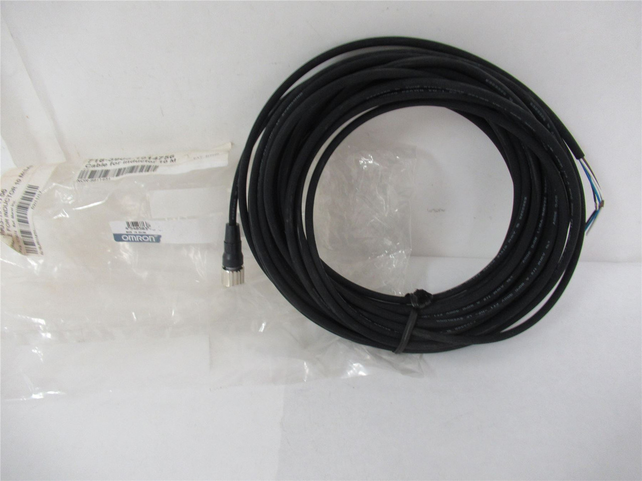 Omron  XS2F-M12PUR4S10M; Cable M12 4 Pin Black PUR 10M