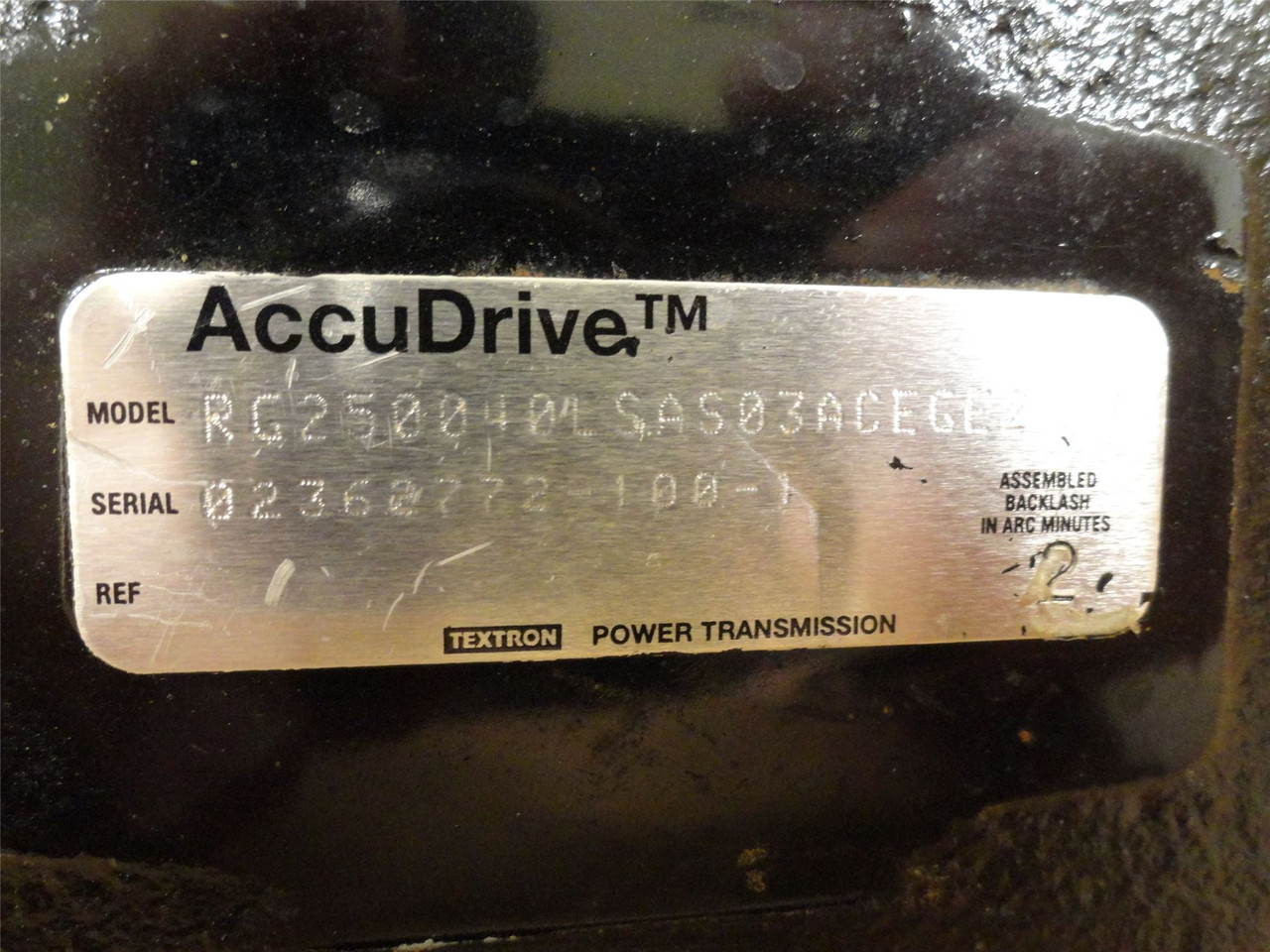 AccuDrive RG250040LSAS03ACEGEZ; Gear Reducer; RA; 40:1 Ratio