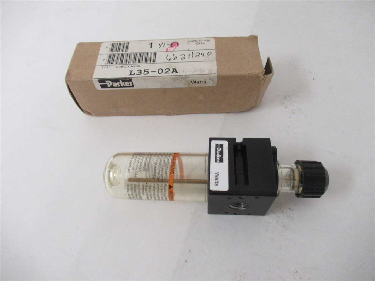 Parker L35-02A; Pneumatic Lubricator 1/4"