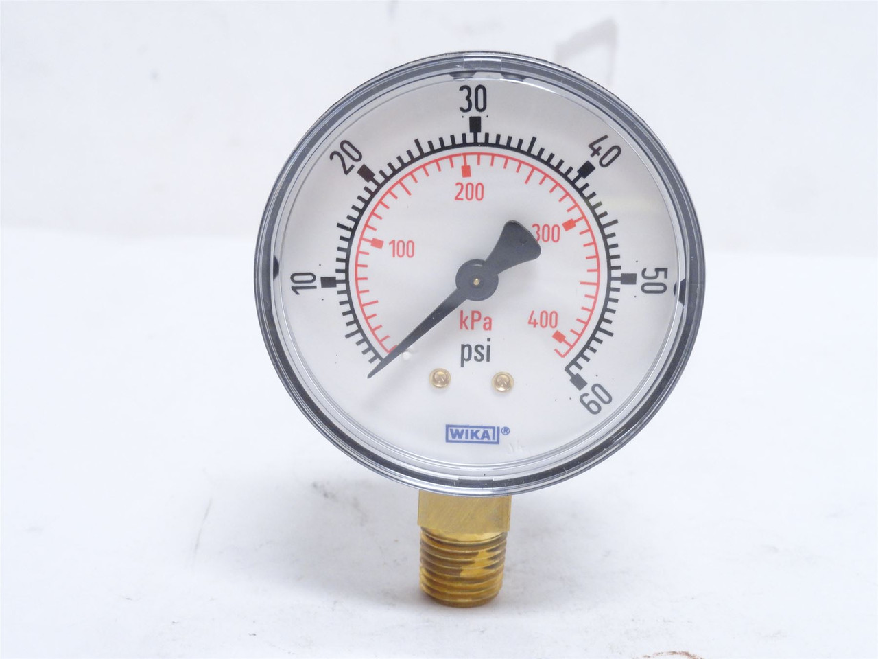 Wika 8990578; Dry Pressure Gauge; 0-60PSI; 2.5" Dial; 1/4NPT