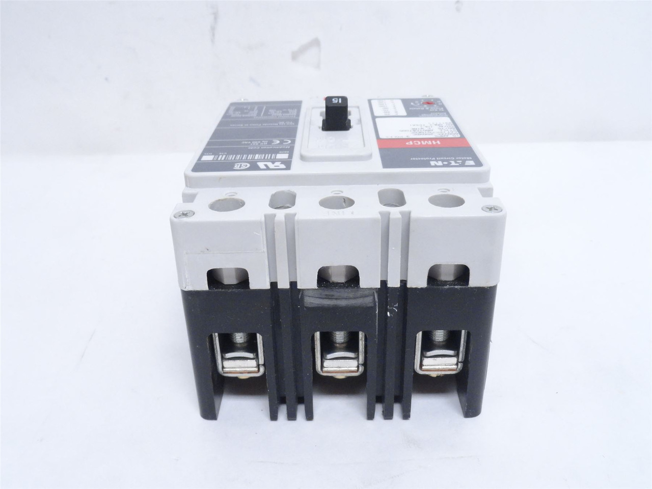Eaton HMCP015E0C; Circuit Breaker; 15A; 3P; 600VAC/250VDC