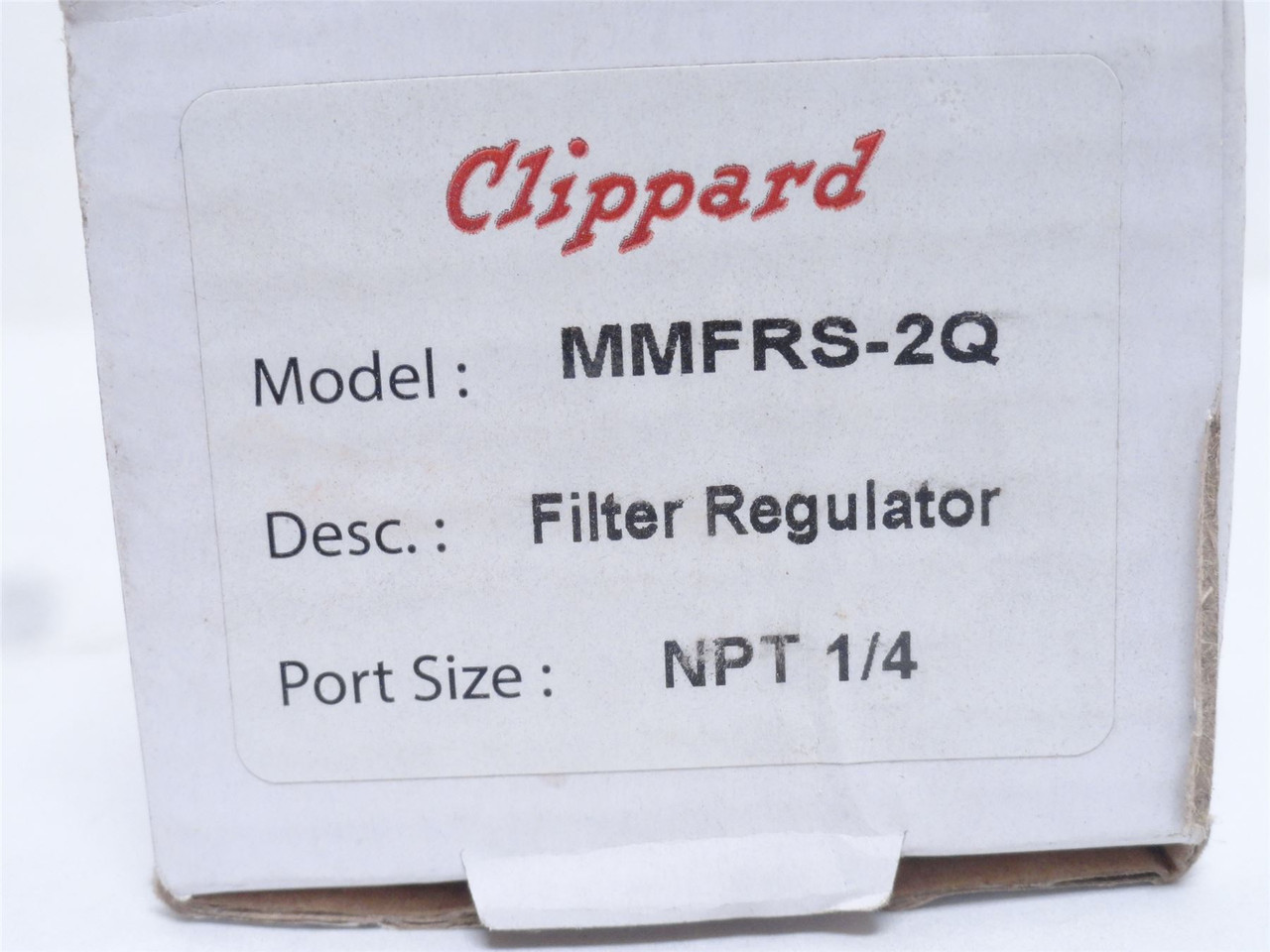 Clippard MMFRS-2Q; Stacking Filter-Regulator 1/4NPT; 7-125PSI Clippard MMFRS-2Q; Stacking Filter-Regulator 1/4NPT; 7-125PSI