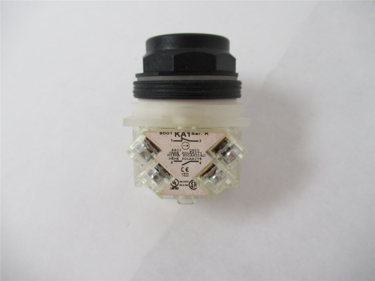 Schneider 9001SKR1BH13; Pushbutton Switch 30mm 1-NO 1-NC