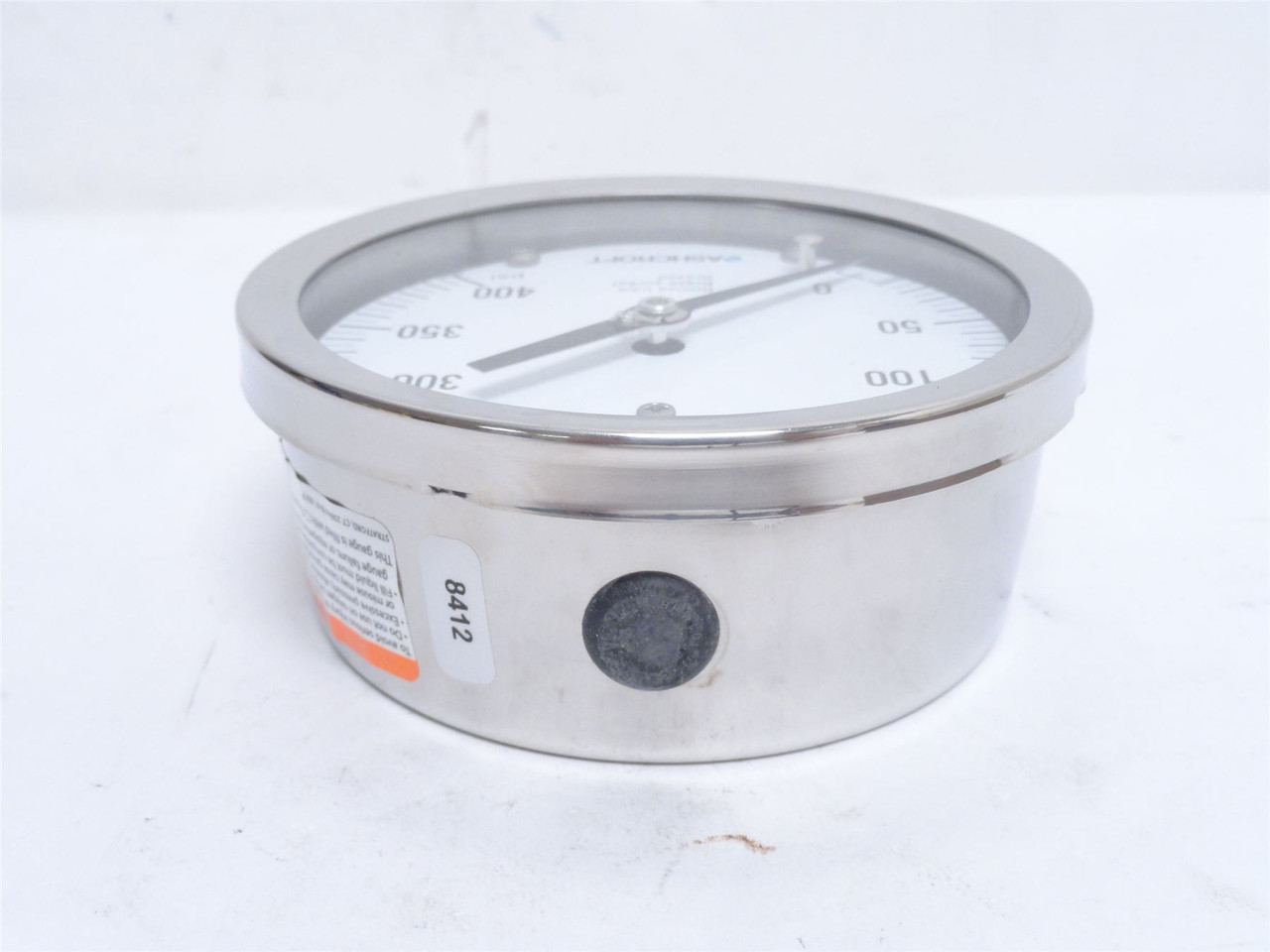 Ashcroft 45-1009-A-02L-400; Pressure Gauge; 0-400PSI; SS