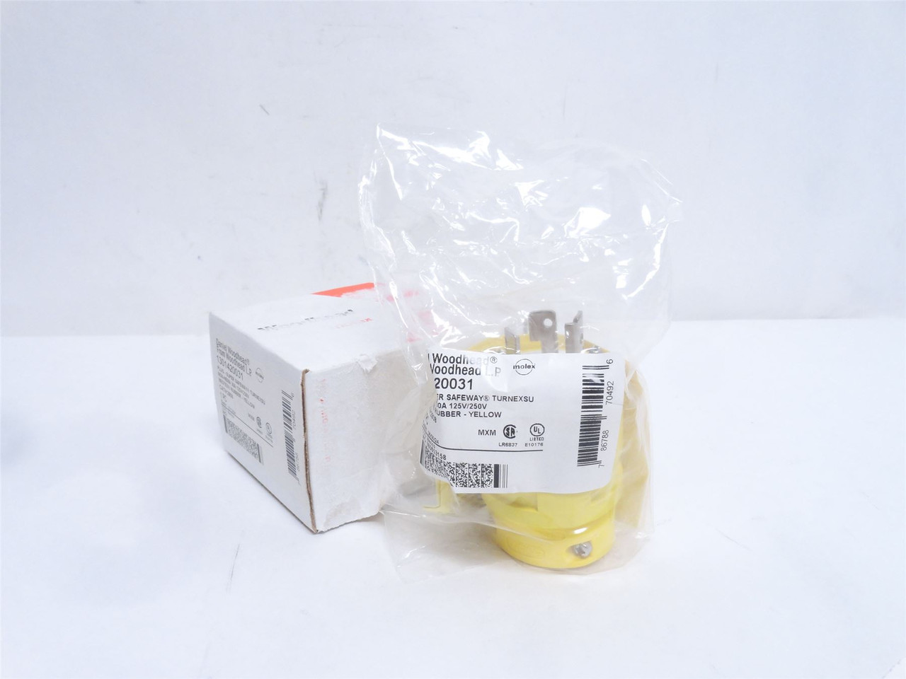 Woodhead 1301420031; Power Connector Plug; 30A; 125/250VAC