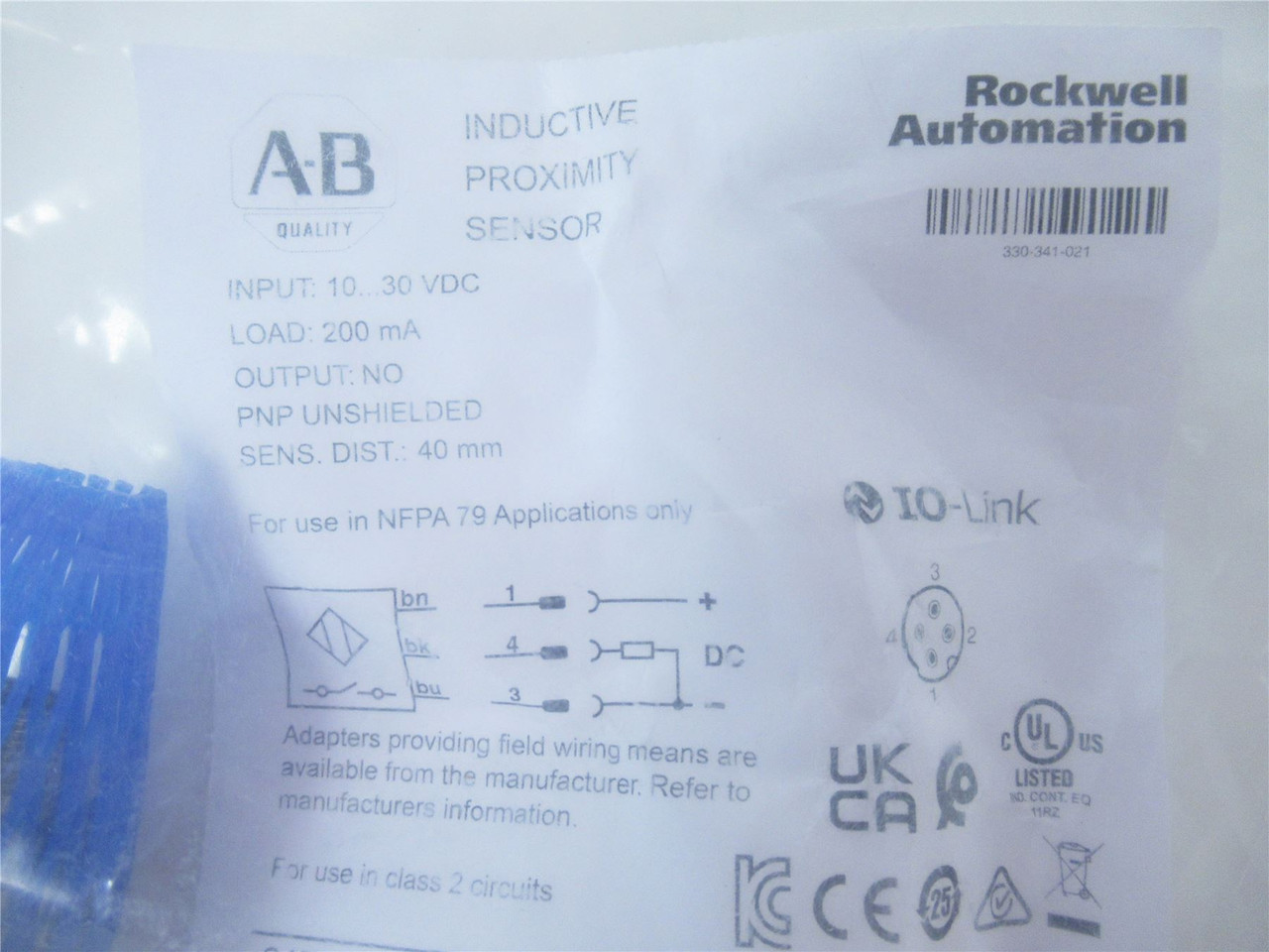 Allen-Bradley 871TM-N40NP30-D4; Inductive Sensor 30mmDiameter