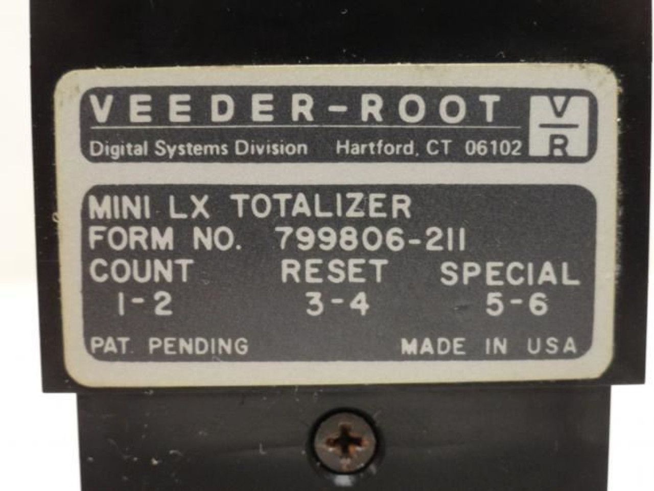 Digital Systems 799806-211; Veeder-Root Mini-LX-Totalizer Digital Systems 799806-211; Veeder-Root Mini-LX-Totalizer