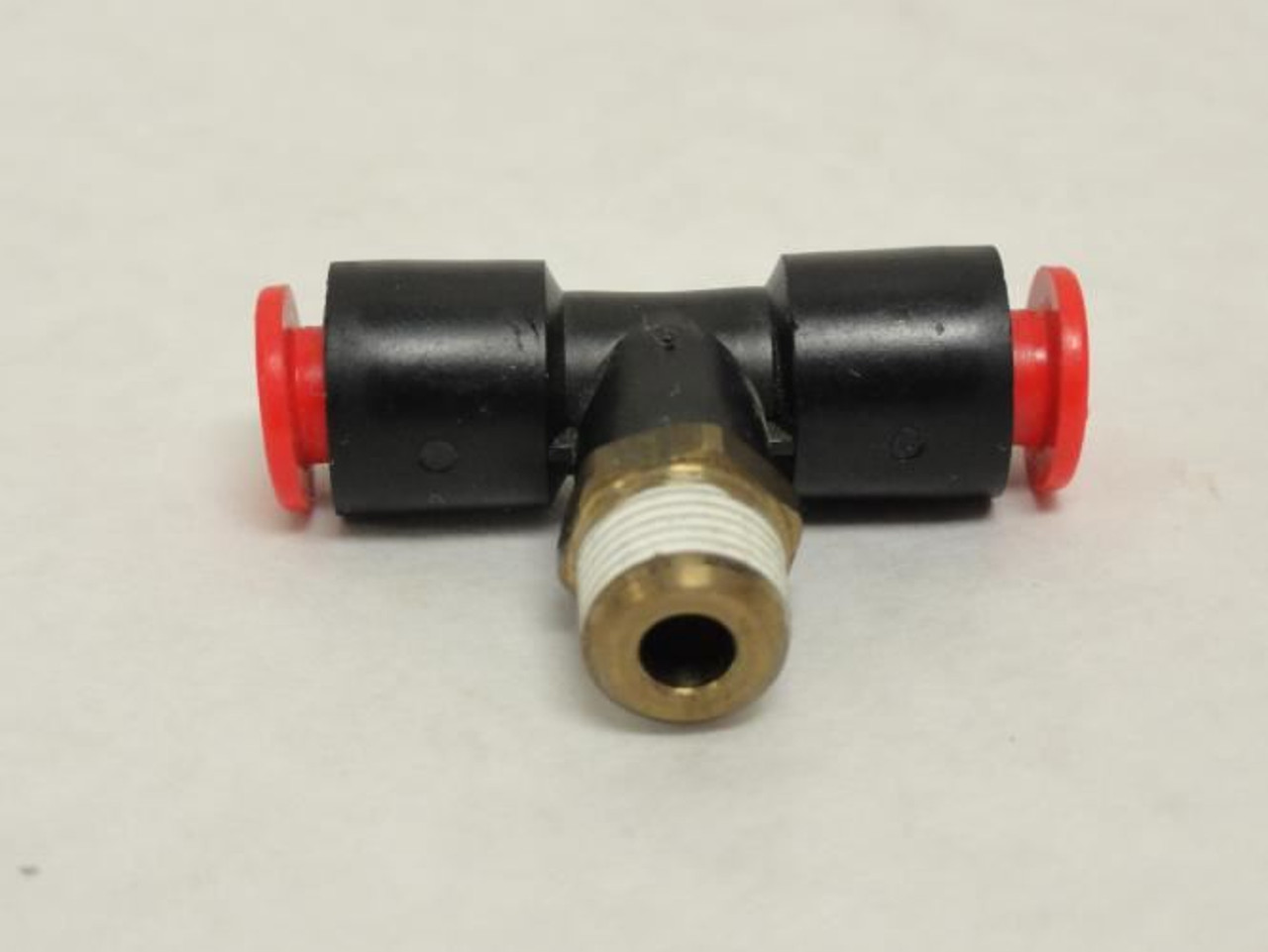 SMC KQT07-34S; Lot-2; Male Branch Tee; 1/4" Tube x 1/8 MNPT