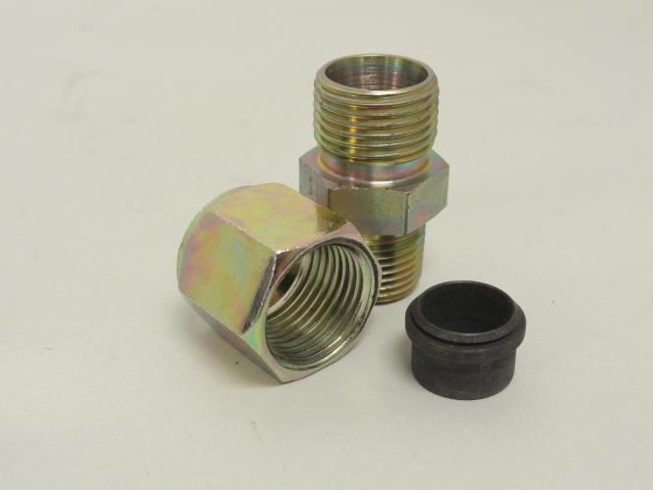 Parker 4-8 FBZ; Compression Fitting 1/4 NPT x 1/2" Tube